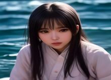 御姐风格性感av女优半身照，成熟妆容高挑身材，眼神深邃充满魅力